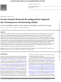 Cover page: Fronto-Parietal Network Reconfiguration Supports the Development of Reasoning Ability