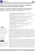 Cover page: Results from a Phase 1b/2 Study of Ibrutinib Combination Therapy in Advanced Urothelial Carcinoma.