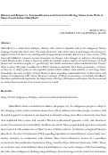 Cover page: Balance and Respect vs. Commodification and Control: Conflicting Values in the Work of Maya-Tsotsil Author Mikel Ruiz