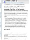 Cover page: Effects of N,N‑Dimethyltryptamine on Rat Behaviors Relevant to Anxiety and Depression