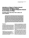 Cover page: Indications of repair of radon-induced chromosome damage in human lymphocytes: an adaptive response induced by low doses of X-rays.