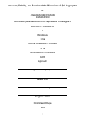 Cover page: Structure, Stability, and Function of the Microbiome of Soil Aggregates