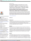 Cover page: Seroepidemiology of trachoma in a low prevalence region receiving annual mass azithromycin distribution in Maradi, Niger.