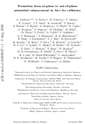 Cover page: Transition from in-plane to out-of-plane azimuthal enhancement in Au+Au collisions