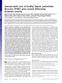 Cover page: Genome-wide scan of healthy human connectome discovers SPON1 gene variant influencing dementia severity.