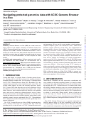 Cover page: Navigating protected genomics data with UCSC Genome Browser in a Box.