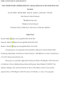 Cover page: Time Attitude Profiles and Risky Behaviors Among Adolescents in the United States and Germany