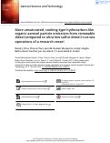 Cover page: More unsaturated, cooking-type hydrocarbon-like organic aerosol particle emissions from renewable diesel compared to ultra low sulfur diesel in at-sea operations of a research vessel