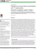 Cover page: A Method to Constrain Genome-Scale Models with 13C Labeling Data