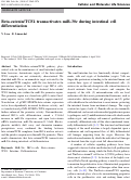 Cover page: Beta-catenin/TCF4 transactivates miR-30e during intestinal cell differentiation