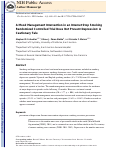 Cover page: A Mood Management Intervention in an Internet Stop Smoking Randomized Controlled Trial Does Not Prevent Depression