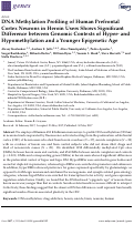 Cover page: DNA Methylation Profiling of Human Prefrontal Cortex Neurons in Heroin Users Shows Significant Difference between Genomic Contexts of Hyper- and Hypomethylation and a Younger Epigenetic Age