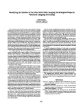 Cover page: Identifying the Modules of the Mind with fMRI : Imaging the Biological Stages in Visual and Language Processing