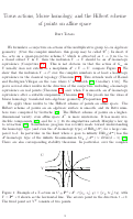 Cover page: Torus actions, Morse homology, and the Hilbert scheme of points on affine space