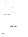 Cover page: The California Aviation System: Current Status and Recent Trends