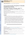 Cover page: The Transcriptional Specificity of NF-κB Dimers Is Coded within the κB DNA Response Elements