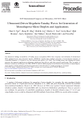 Cover page: Ultrasound-driven Megahertz Faraday Waves for Generation of Monodisperse Micro Droplets and Applications