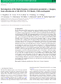 Cover page: Investigation of the high-frequency attenuation parameter, κ (kappa), from aftershocks of the 2010 Mw 8.8 Maule, Chile earthquake