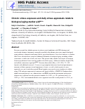 Cover page: Chronic stress exposure and daily stress appraisals relate to biological aging marker p16INK4a.