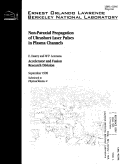 Cover page: Nonparaxial propagation of ultrashort laser pulses in plasma channels