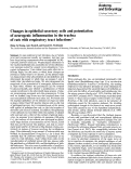 Cover page: Changes in epithelial secretory cells and potentiation of neurogenic inflammation in the trachea of rats with respiratory tract infections