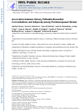 Cover page: Association between urinary phthalate biomarker concentrations and adiposity among postmenopausal women.