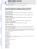 Cover page: Prospective Multicenter Comparison of Open and Robotic Radical Prostatectomy: The PROST-QA/RP2 Consortium