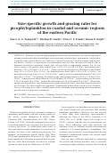 Cover page: Size-specific growth and grazing rates for picophytoplankton in coastal and oceanic regions of the eastern Pacific