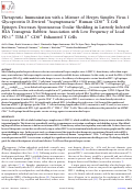 Cover page: Therapeutic immunization with a mixture of herpes simplex virus 1 glycoprotein D-derived“asymptomatic” human CD8+ T-cell epitopes decreases spontaneous ocular shedding in latently infected HLA transgenic rabbits: association with low frequency of local PD-1+ TIM-3+ CD8+ exhausted T cells