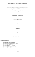 Cover page: Synthesis of Natural and Designed Antitumor Agents: Epothilones and Thailanstatin A