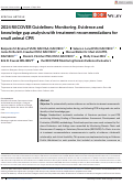 Cover page: 2024 RECOVER Guidelines: Monitoring. Evidence and knowledge gap analysis with treatment recommendations for small animal CPR