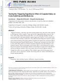 Cover page: Testing the Triggering Hypothesis: Effect of Cognate Status on Code-Switching and Disfluencies.