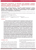 Cover page: Differential expression of miR-34b and androgen receptor pathway regulate prostate cancer aggressiveness between African-Americans and Caucasians