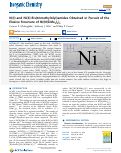 Cover page: Ni(I) and Ni(II) Bis(trimethylsilyl)amides Obtained in Pursuit of the Elusive Structure of Ni{N(SiMe3)2}2.