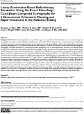 Cover page: Linear Accelerator-Based Radiotherapy Simulation Using On-Board Kilovoltage Cone-Beam Computed Tomography for 3-Dimensional Volumetric Planning and Rapid Treatment in the Palliative Setting.