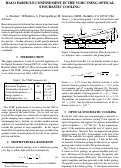 Cover page: Halo particle confinement in the VLHC using optical stochastic 
cooling