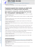 Cover page: Preparing for pragmatic trials in dementia care: Health equity considerations for nonpharmacological interventions.