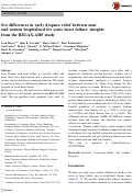 Cover page: Sex differences in early dyspnea relief between men and women hospitalized for acute heart failure: insights from the RELAX-AHF study