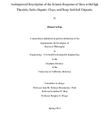 Cover page: An Improved Description of the Seismic Response of Sites with High Plasticity Soils, Organic Clays, and Deep Soft Soil Deposits