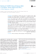 Cover page: Reduced COPD Exacerbation Risk Correlates With Improved FEV1 A Meta-Regression Analysis