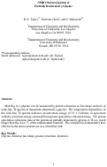 Cover page: NMR Characterization of Partially Deuterated γ-Glycine