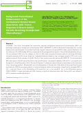 Cover page: Background Parenchymal Enhancement of the Contralateral Normal Breast: Association with Tumor Response in Breast Cancer Patients Receiving Neoadjuvant Chemotherapy