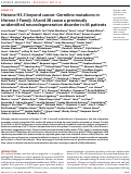 Cover page: Histone H3.3 beyond cancer: Germline mutations in <i>Histone 3 Family 3A and 3B</i> cause a previously unidentified neurodegenerative disorder in 46 patients.