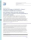 Cover page: Rationale and design of CONTINUITY: a Phase 4 randomized controlled trial of continued post-discharge sodium zirconium cyclosilicate treatment versus standard of care for hyperkalemia in chronic kidney disease