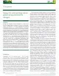 Cover page: Rising CO2 and warming reduce global canopy demand for nitrogen