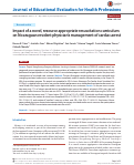 Cover page: Impact of a novel, resource appropriate resuscitation curriculum on Nicaraguan resident physician’s management of cardiac arrest