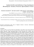 Cover page: Updated checklist and distribution of large branchiopods (Branchiopoda: Anostraca, Notostraca, Spinicaudata) in Tunisia