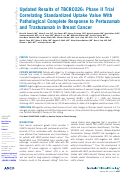 Cover page: Updated Results of TBCRC026: Phase II Trial Correlating Standardized Uptake Value With Pathological Complete Response to Pertuzumab and Trastuzumab in Breast Cancer.
