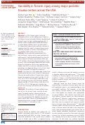 Cover page: Variability in firearm injury among major pediatric trauma centers across the USA.