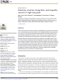 Cover page: Adversity, emotion recognition, and empathic concern in high-risk youth.